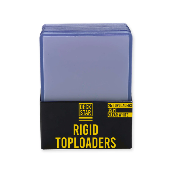 CLEAR WHITE RIGID TOP LOADERS (25)
